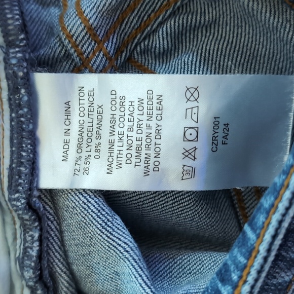 Quince Women's Comfort Stretch High Rise Relaxed Straight Jeans - Picture 4 of 4